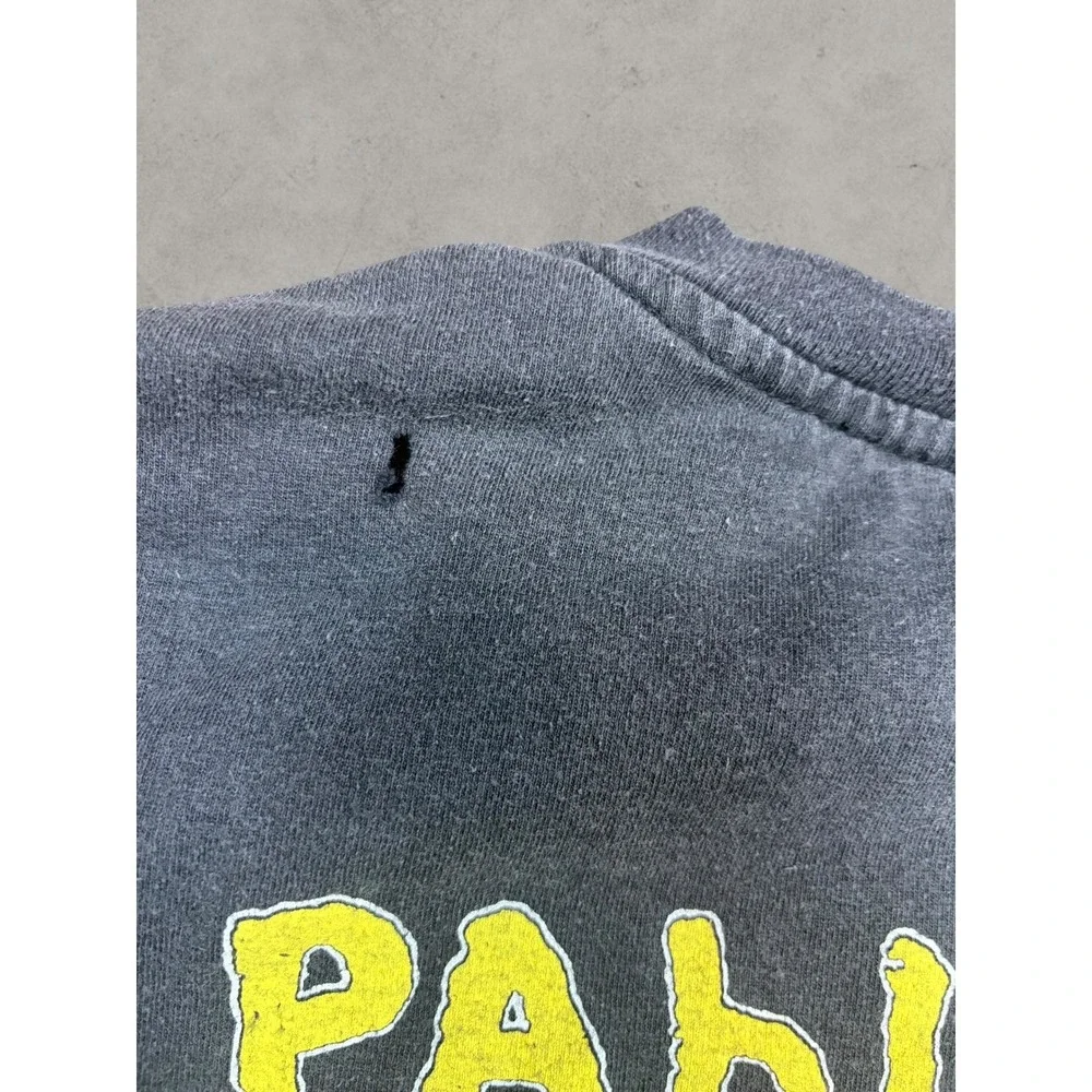 Vintage 1993 Radiohead Pablo Honey Tour T-Shirt Brockum Cut Tag Sun Faded Black - Picture 10 of 10